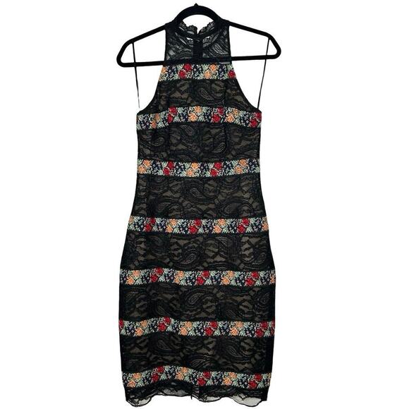 Free People Women’s Rene Embroidered Lace Mini Cocktail Dress Size 4 - Picture 3 of 9